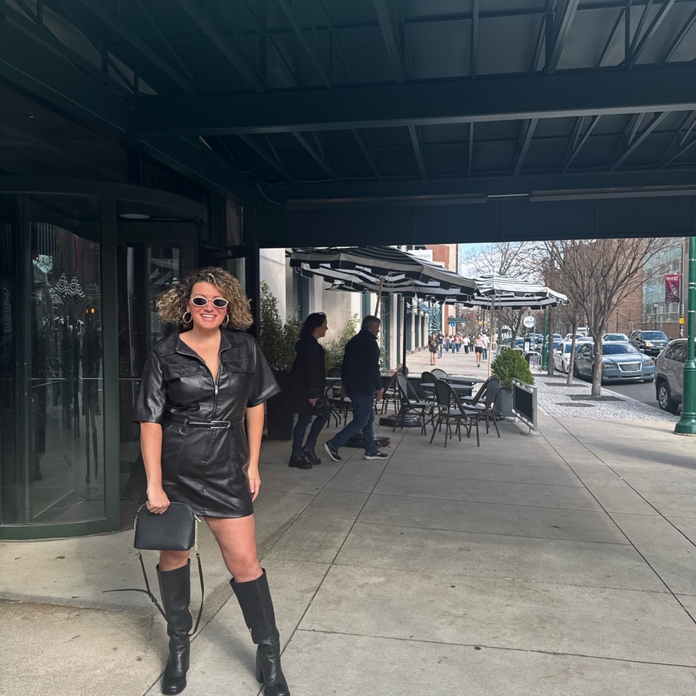 Universal Thread Black Leather dress